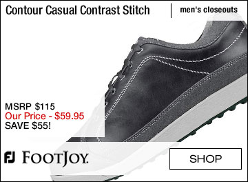 FJ Contour Casual Contrast Stitch Golf Shoes - CLOSEOUTS