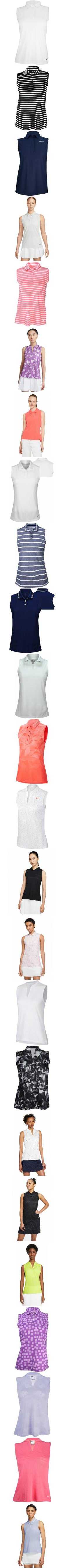 Nike Women's Dri-Fit Victory Sleeveless Golf Polo, Small, Pinksicle