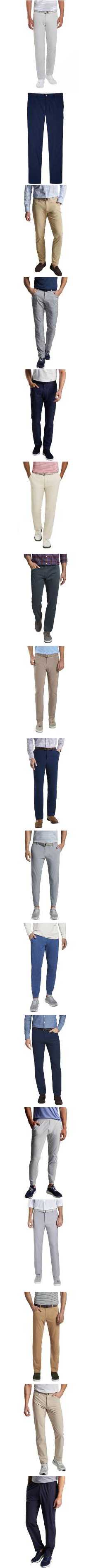 $178 Peter Millar Pants Mens 38W 28L Crown Sport Blue Tapered Golf ⛳ Logo  38x28