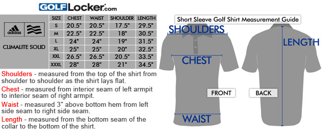 adidas shirt measurements