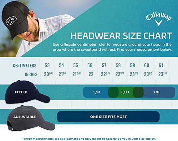 Callaway Fitted Golf Hat Sizing Guide