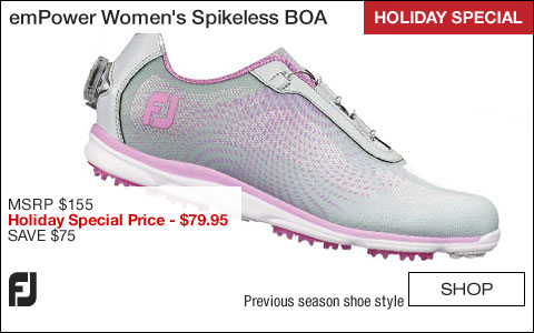 FJ emPower Women's Spikeless Golf Shoes with BOA Lacing System - CLOSEOUTS - HOLIDAY SPECIAL