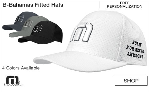 Travis Mathew B-Bahamas Fitted Golf Hats - Free Personalization