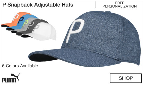 PUMA P Snapback Adjustable Golf Hats - Free Personalization