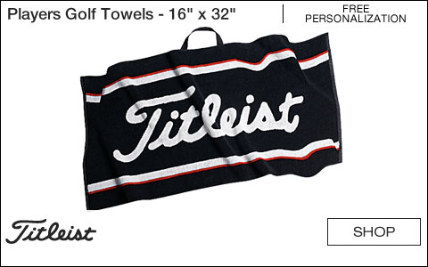 Titleist Players Golf Towels - 16in x 32in - Free Personalization