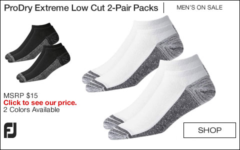 FJ ProDry Extreme Low Cut Golf Socks 2-Pair Packs - ON SALE