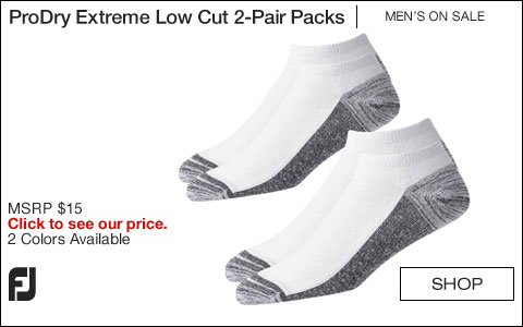 FJ ProDry Extreme Low Cut Golf Socks 2-Pair Packs - ON SALE