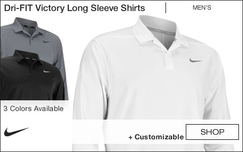 Nike Dri-FIT Victory Long Sleeve Golf Shirts