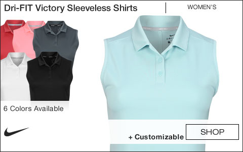 Nike Women's Dri-FIT Victory Sleeveless Golf Shirts