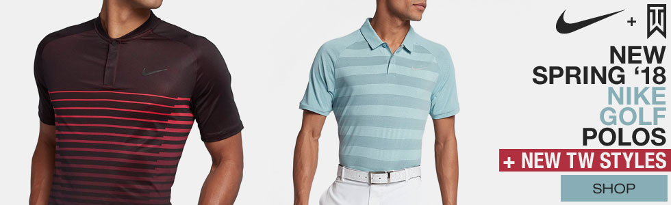 New Nike S18 Polos + New Tiger Styles at Golf Locker