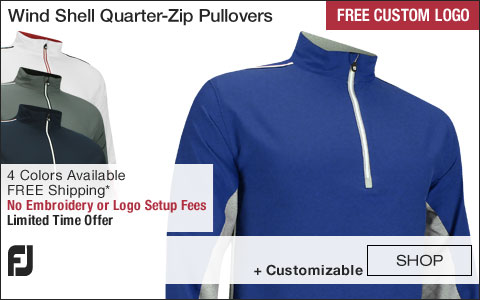 FJ Wind Shell Quarter-Zip Golf Pullovers - FREE CUSTOM LOGO WEEKEND