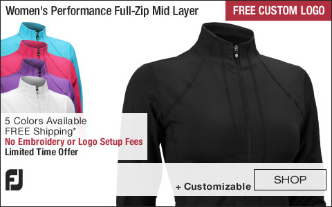 FJ Women's Performance Full-Zip Mid Layer Golf Jackets - FREE CUSTOM LOGO WEEKEND