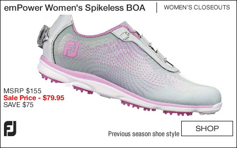 FJ emPower Women's Spikeless Golf Shoes with BOA Lacing System - CLOSEOUTS