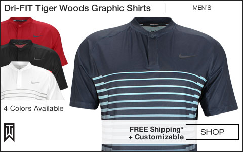 Nike Dri-FIT Tiger Woods Graphic Golf Shirts