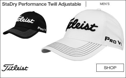 Titleist StaDry Performance Twill Adjustable Golf Hats