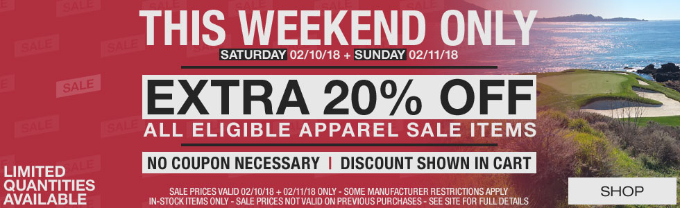 This Weekend Only - Extra 20% Off All Eligible Apparel Sale Items