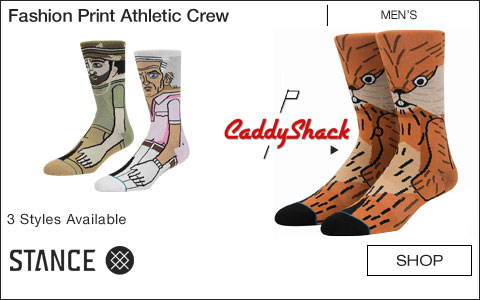 Stance Fashion Print Athletic Crew Golf Socks