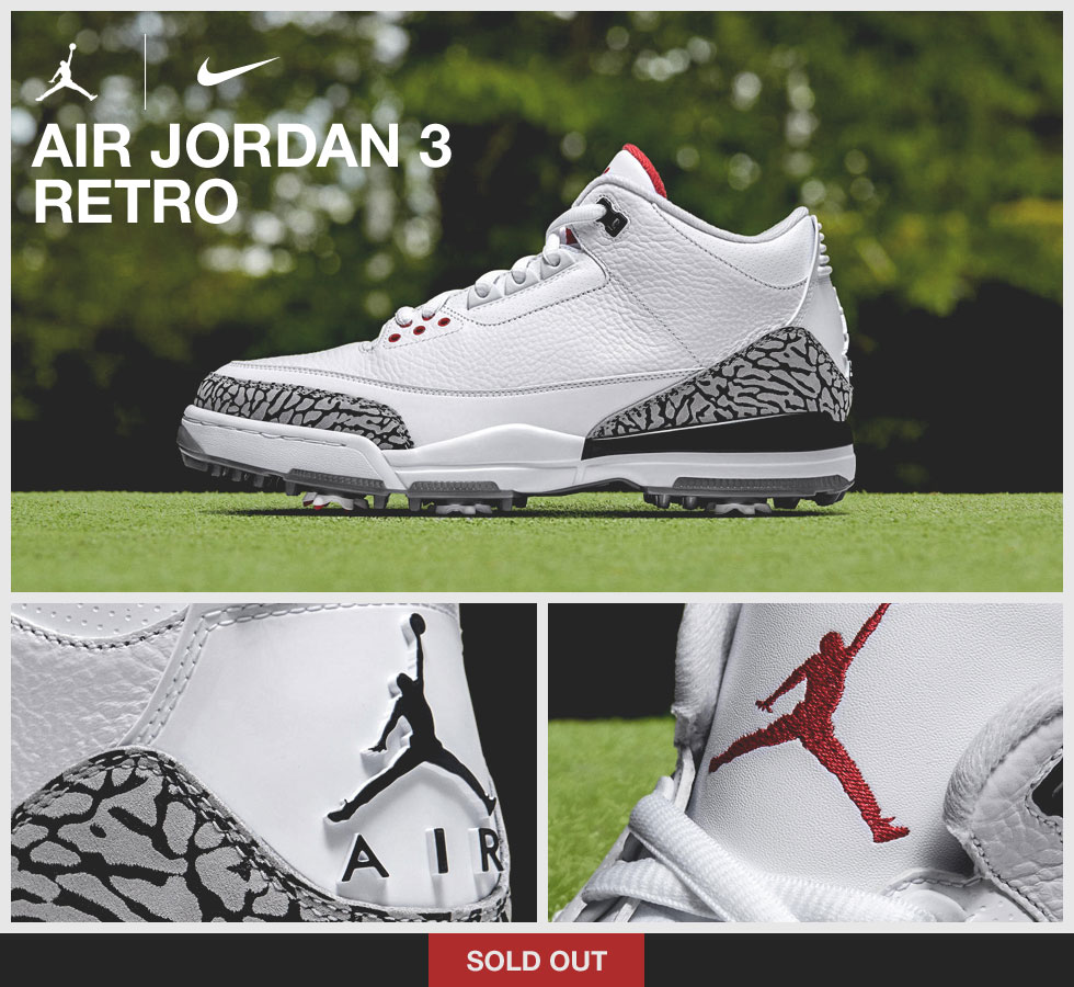 Nike Air Jordan 3 Retro Golf Shoes - You Are Approved for Liftoff