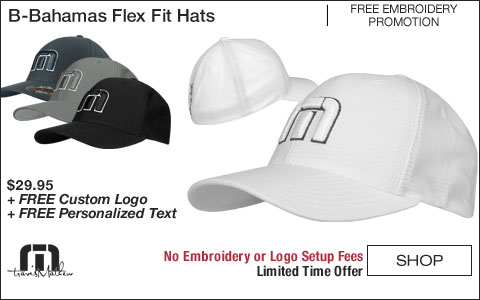 Travis Mathew B-Bahamas Flex Fit Golf Hats - FREE CUSTOMIZATION PROMO