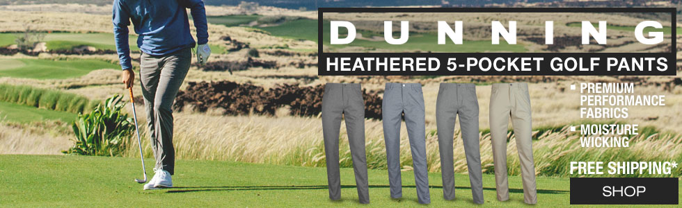 Dunning Heathered 5-Pocket Golf Pants