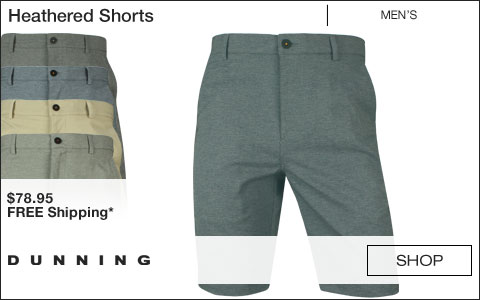 Dunning Heathered Golf Shorts