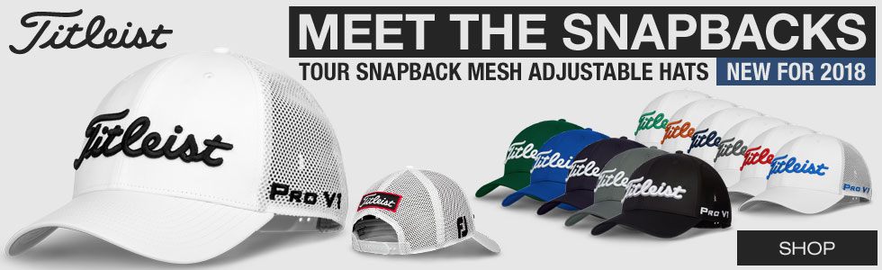 Titleist Tour Snapback Mesh Adjustable Golf Hats