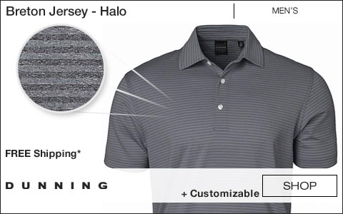 Dunning Breton Jersey Golf Shirts - Halo