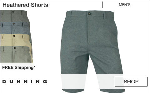 Dunning Heathered Golf Shorts