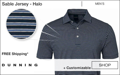 Dunning Sable Jersey Golf Shirts - Halo