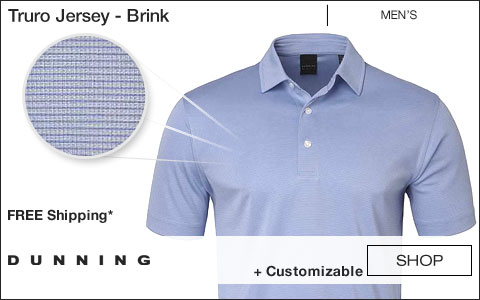 Dunning Truro Jersey Golf Shirts - Brink