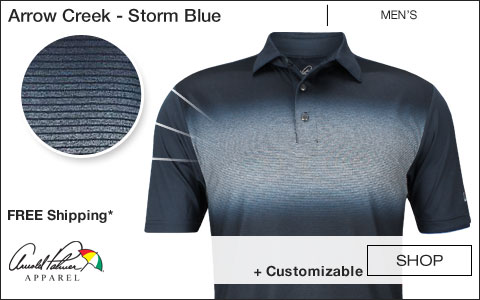 Arnold Palmer Arrow Creek Golf Shirts - Storm Blue