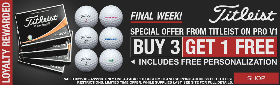 Titleist Loyalty Rewarded Promo Final Week