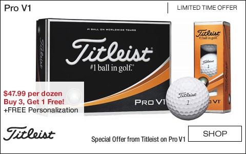 Titleist Pro V1 Personalized Golf Balls - Buy 3, Get 1 Free!