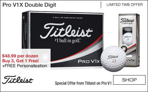 Titleist Pro V1X Double Digit Personalized Golf Balls - Buy 3, Get 1 Free!