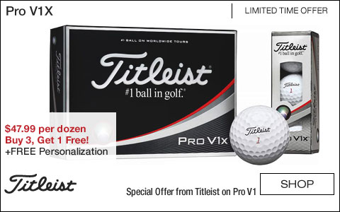 Titleist Pro V1X Personalized Golf Balls - Buy 3, Get 1 Free!