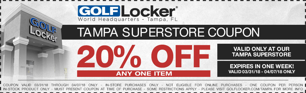 Golf Locker Tampa Coupon