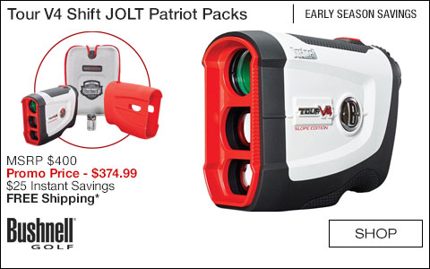 Bushnell Tour V4 Shift JOLT Golf Rangefinder Patriot Packs - ON SALE