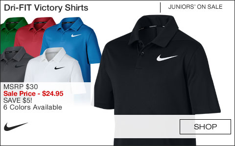 Nike Dri-FIT Victory Junior Golf Shirts - ON SALE