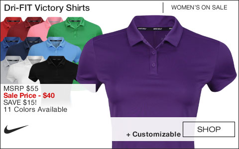 Nike Women's Dri-FIT Victory Golf Shirts - ON SALE