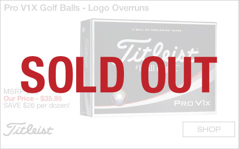 Titleist Pro V1X Golf Balls - Logo Overruns