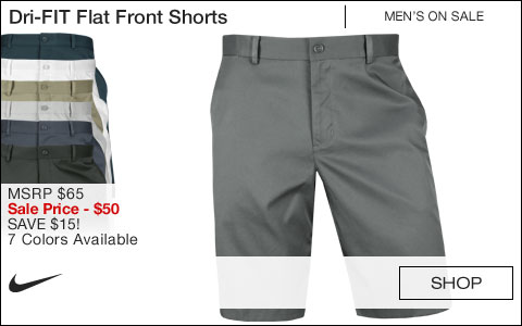 Nike Dri-FIT Flat Front Golf Shorts - ON SALE