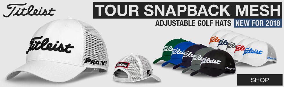 Titleist Tour Snapback Mesh Adjustable Golf Hats