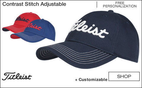 Titleist Contrast Stitch Adjustable Golf Hats