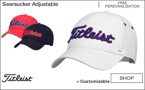 Titleist Seersucker Adjustable Golf Hats