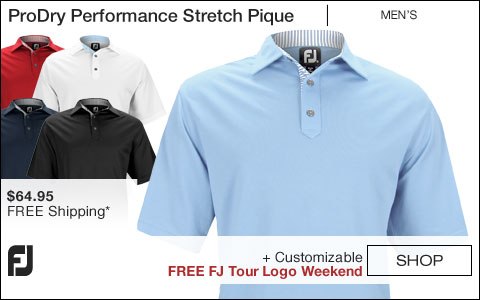 FJ ProDry Performance Stretch Pique Golf Shirts - FJ Tour Logo Available