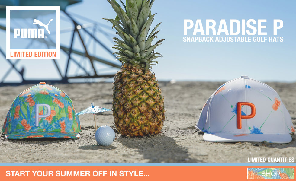 PUMA Paradise P Snapback Adjustable Golf Hats - Limited Edition