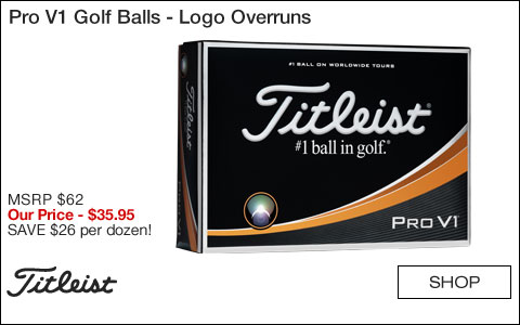 Titleist Pro V1 Golf Balls - Logo Overruns