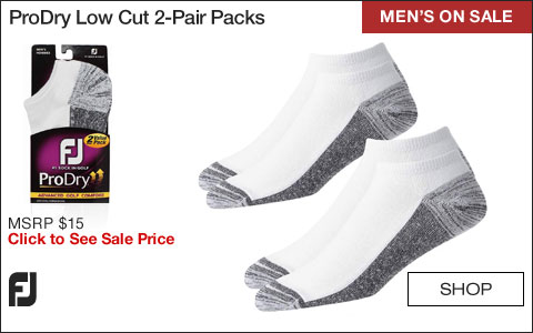 FJ ProDry Low Cut Golf Socks 2-Pair Packs - ON SALE