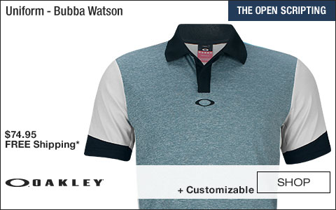 Oakley Uniform Golf Shirts - Ocean - Bubba Watson British Open