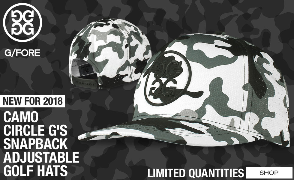 New G/Fore Camo Circle G's Snapback Adjustable Golf Hats